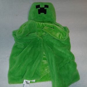 Vibrant Green Pixel Monster Kids Costume